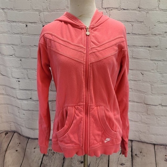 NIKE pink Coral Zip up hoodies - Picture 2 of 12
